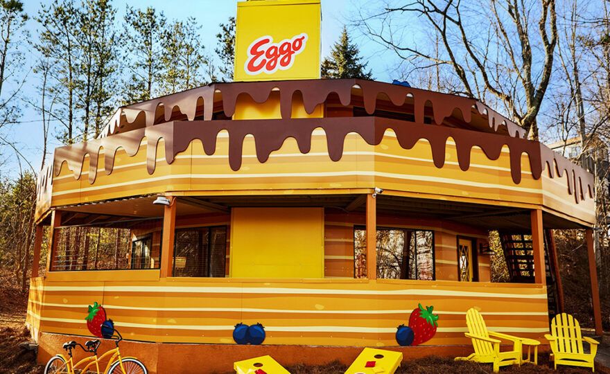 Eggo waffle house offered on AirBNB