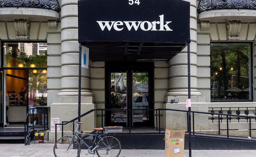 WeWork location in Midtown Manhattan, NYC