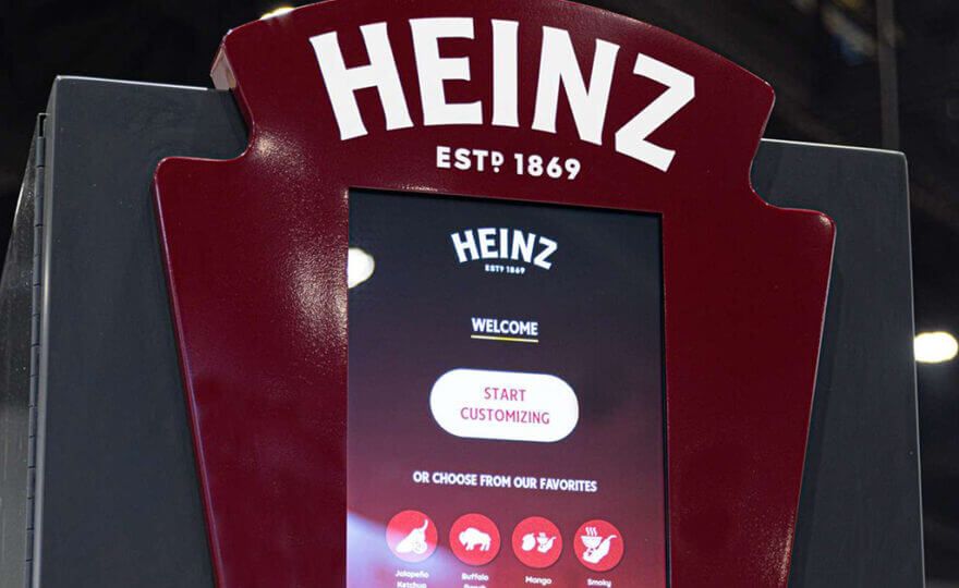 Customizable Heinz condiment machine